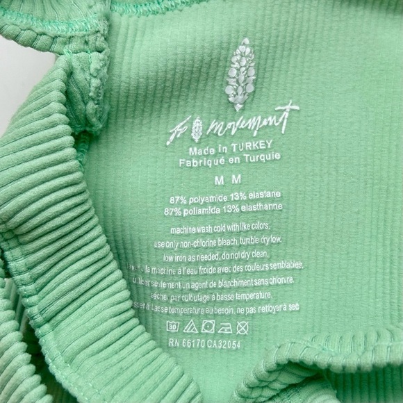 Free People FP Movement Free Throw Jumpsuit Onesie Sage Brush Green Size Medium - Picture 16 of 16